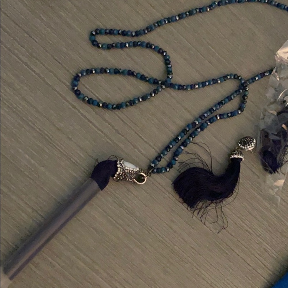 Jewelry set of necklace and earrings